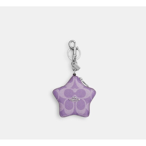 Coach Purple Silver Iris Star Charm *WE SHIP DAILY *5 STAR SELLER* - Picture 1 of 6